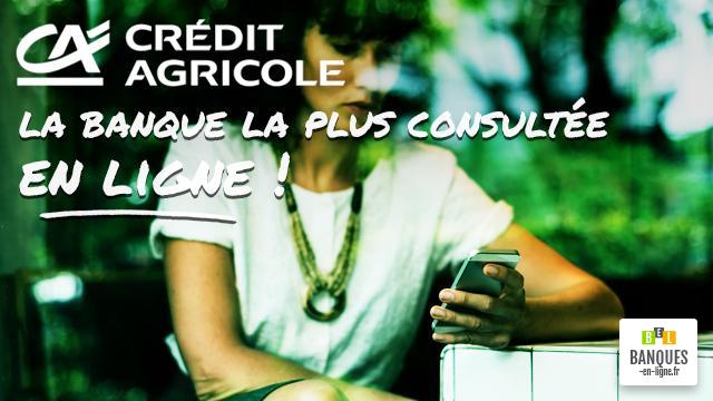 Crédit Agricole : la banque la plus consultée en ligne !