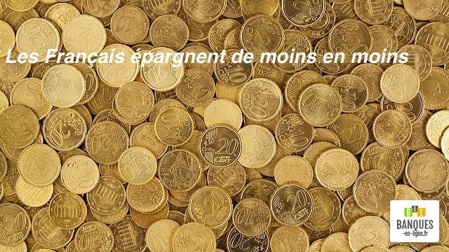Francais épargnent de moins en moins
