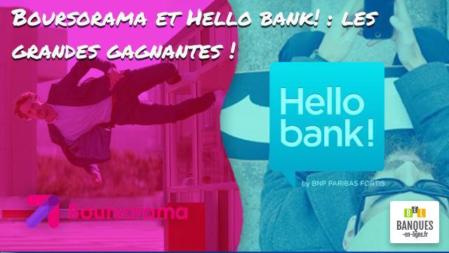 Boursorama et Hello bank! les grandes gagnantes