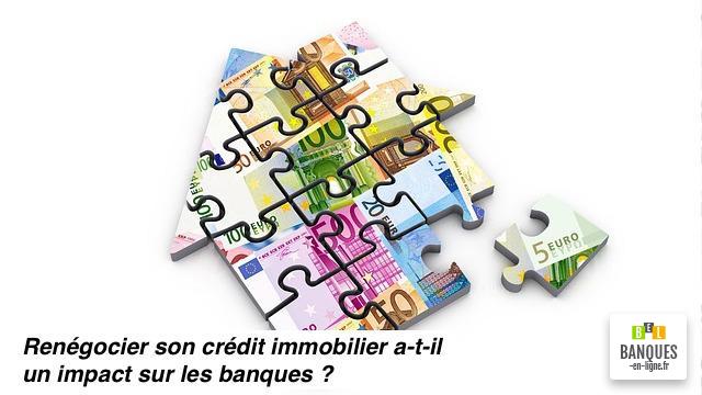 Renégociation de crédit immobilier impact banque