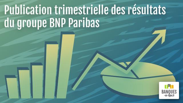 Publication trimestrielle des résultats du groupe BNP Paribas