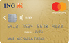 Carte bancaire Gold Mastercard de ING