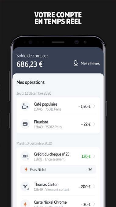 App Nickel - Compte pour tous
