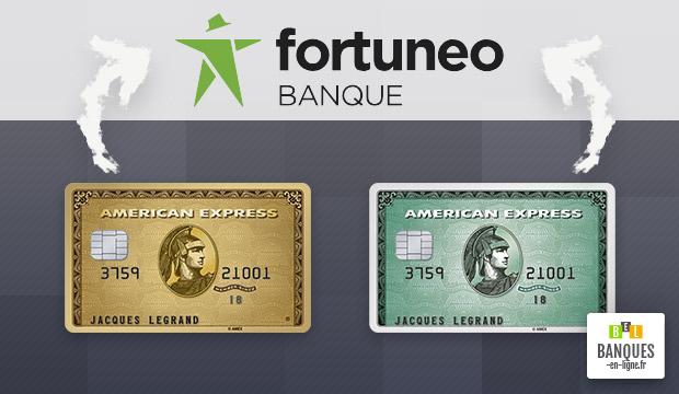 Les cartes bancaires American Express sont gratuites chez Fortuneo
